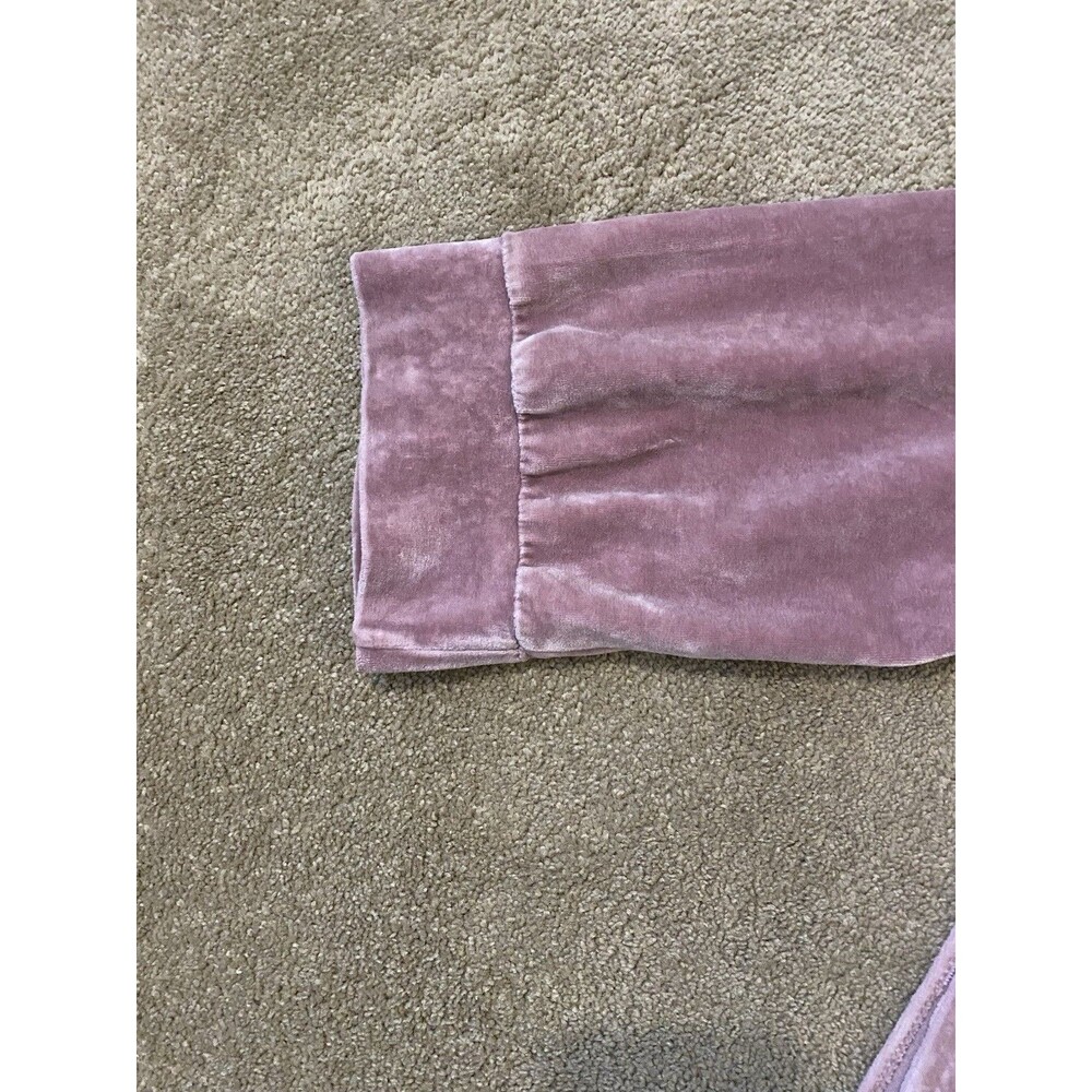 Dusty Pink Velour Drop Shoulder Boxy Crewneck Top Cozy Chic Women’s XL - Picture 2 of 13